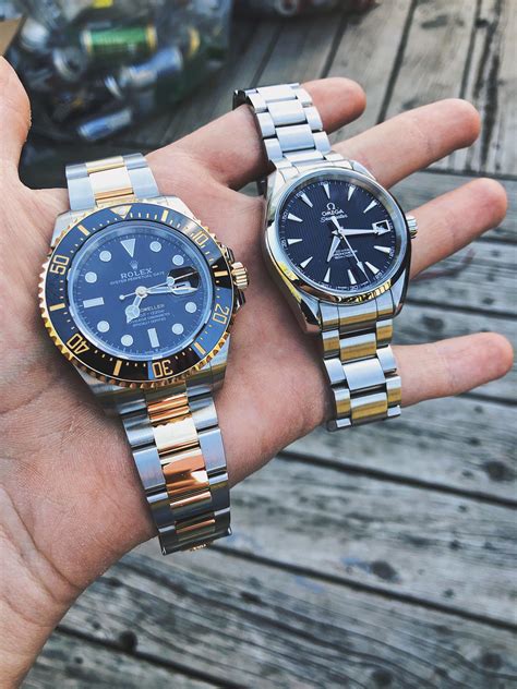 rolex or omega watches.